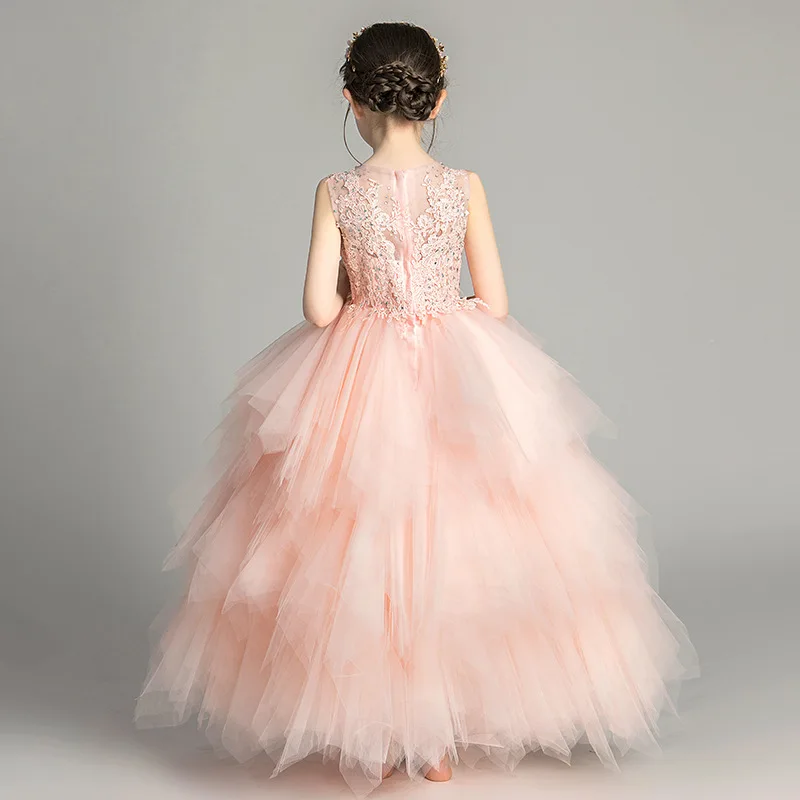 2022 Girls Eleghant Wedding Princess Dress Kids Evening Prom Dresses Bridemaid Ball Gown Party Clothing Carnival Costume | Детская