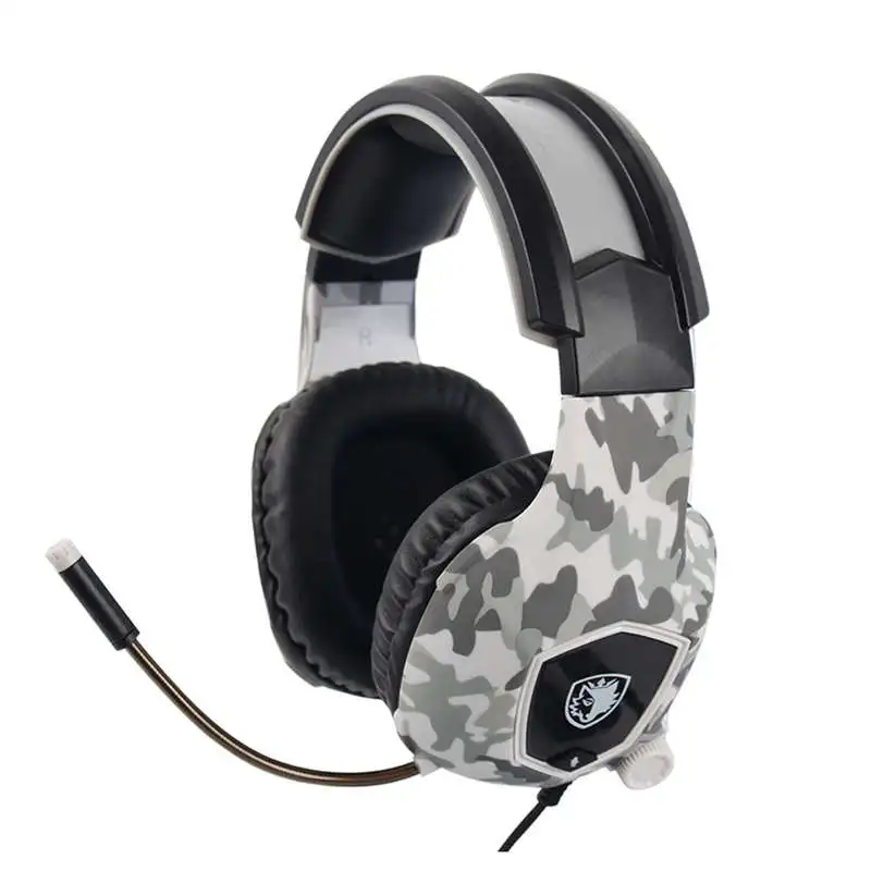 AABB-Sades Sa818 шлем Ps4 игровая гарнитура с микрофоном камуфляжные стерео наушники для