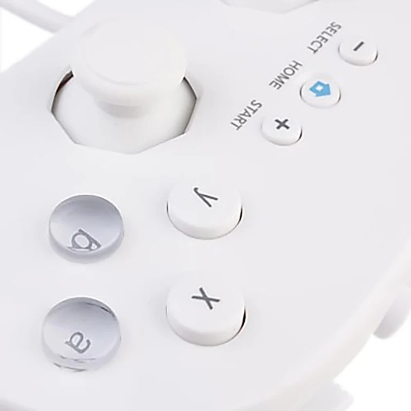Белый проводной классический контроллер USB игровой джойстик геймпад с ручкой