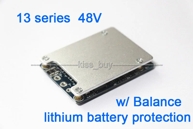 13S 48V литий-ионная литиевая батарея 20A 18650 защита батареи BMS PCB плата с балансом