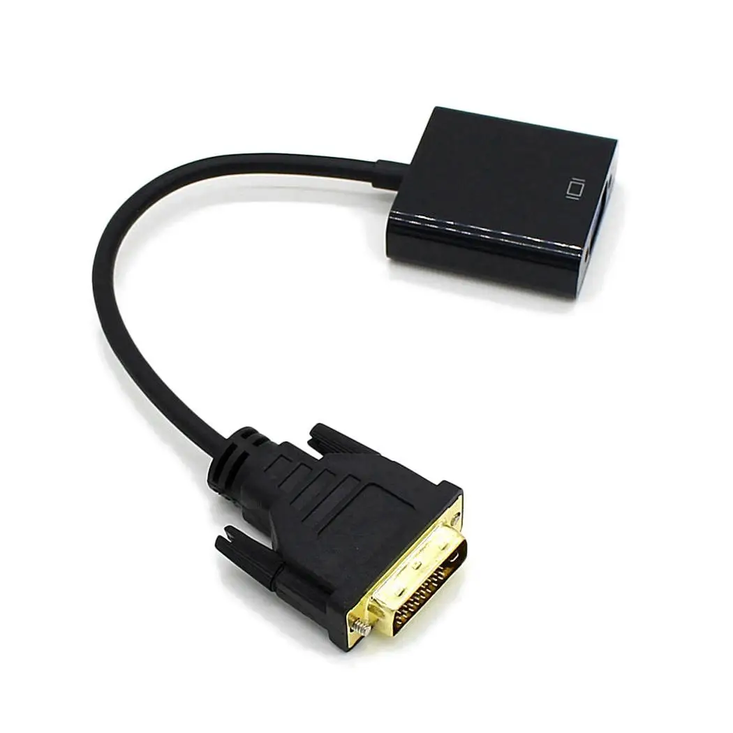 Высокое разрешение мультимедийный интерфейс для VGA Аудио конвертер Черный