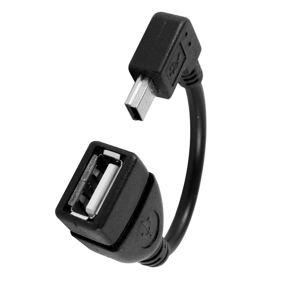 USB 2 0 мама папа 90 градусов мини адаптер 12 см кабель для передачи данных|Кабели