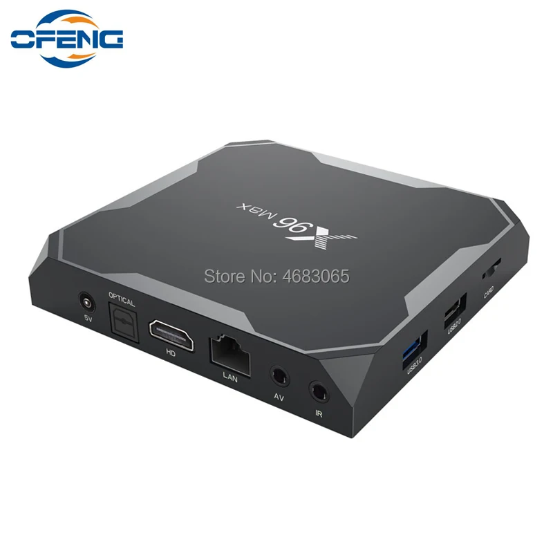 X96 max приставка для ТВ amlogic S905X2 Android 8 1 с поддержкой Wi Fi 2 4G/5 8G 2/16GB 4GB/32GB 4/64GB 4k Gigabit