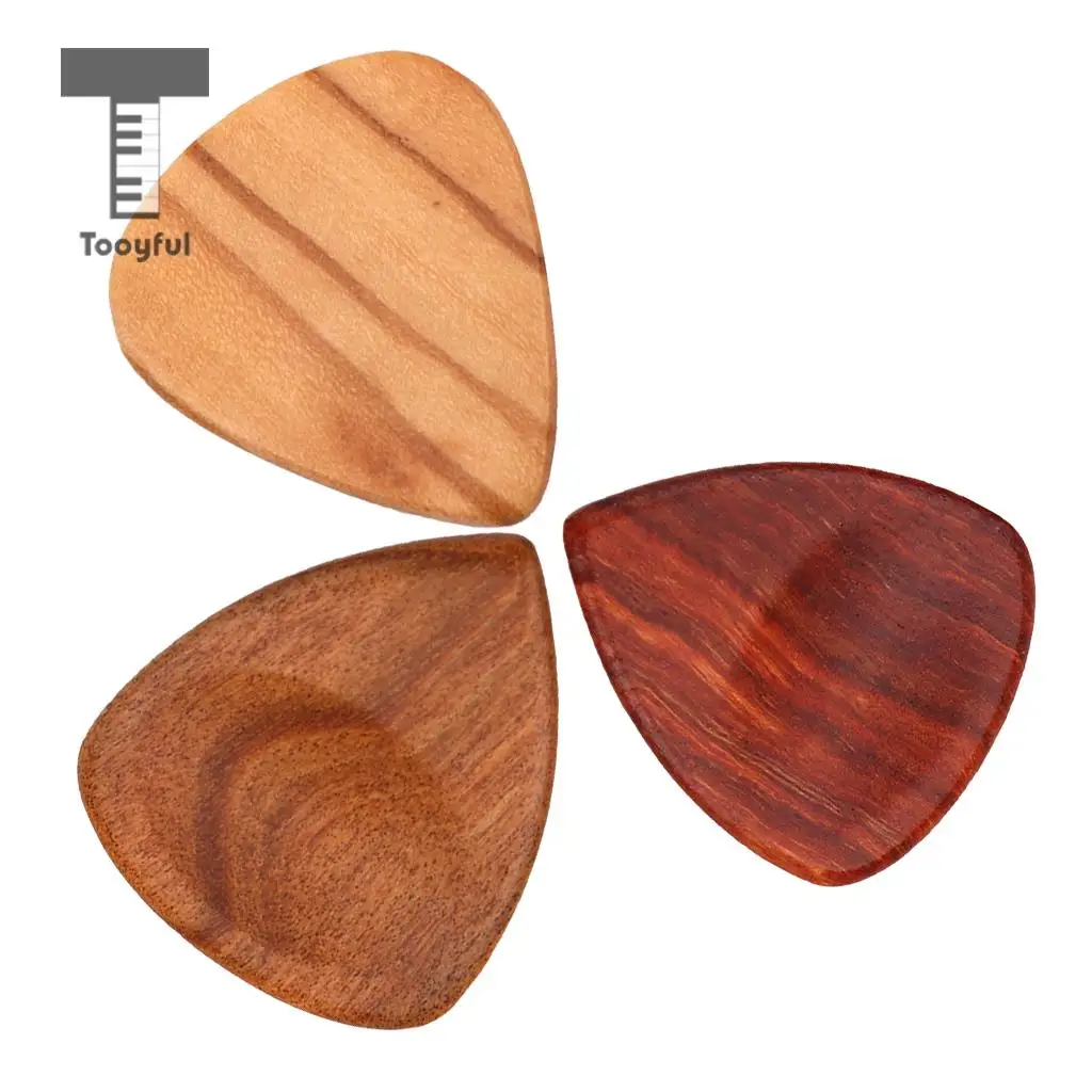 3 шт CHACATE PRETO/оливковое дерево зернистая гитара Pick Plectrum для акустической