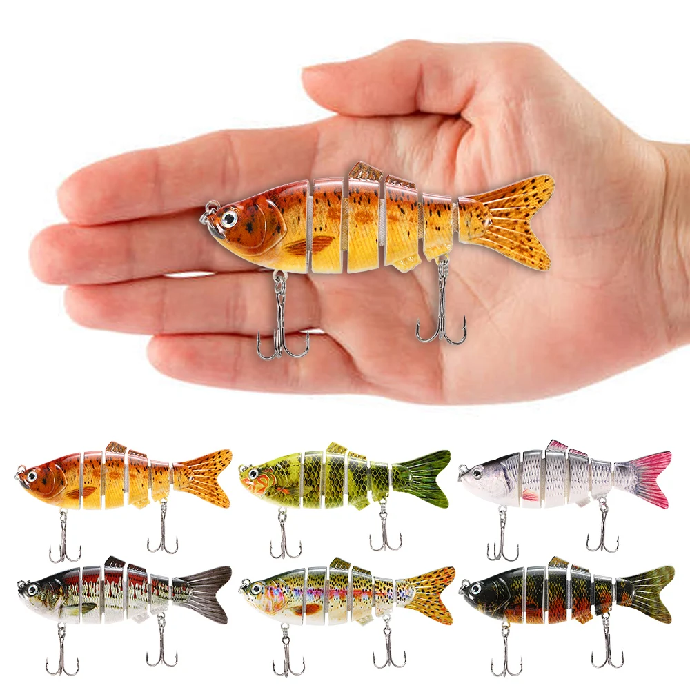 10 см/20 г реалистичные рыболовные приманки 6 Соединенных секций Swimbait Рыболовная