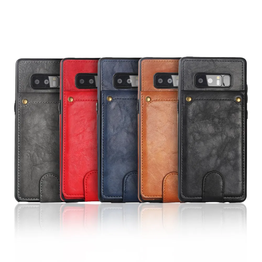 KISSCASE Ретро чехол с держателем для карт Samsung Galaxy S9 S8 S7 Edge чехлы бумажники Note 8 Plus