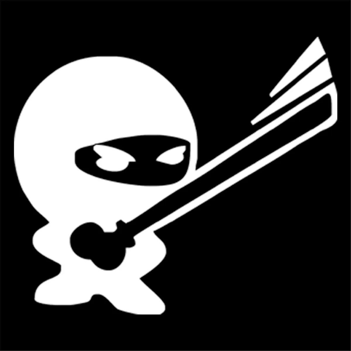 Прекрасные защищенные NINJAS наклейки для окон автомобиля бампер виниловая