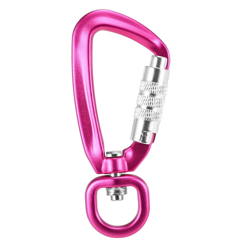 Lixada D-Ring Swivel Carabiner Clip 360° Rotatable Spinner Keychain Rope Survial Rescue Mountaineering Carabiners Hook | Спорт и