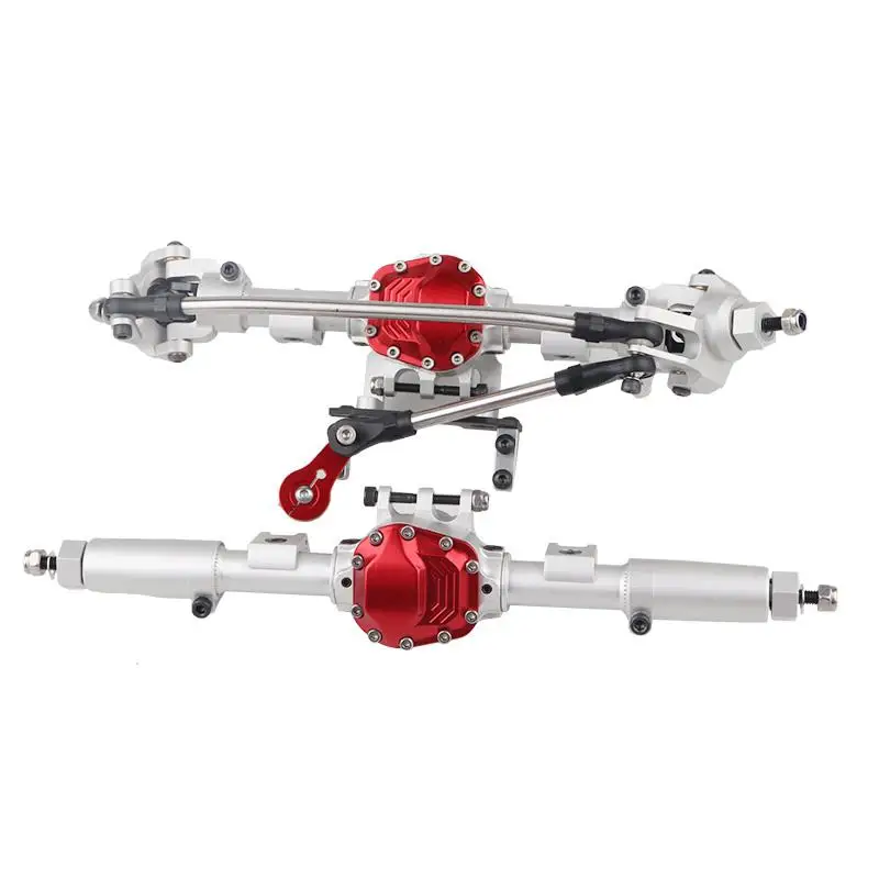 RCtown SCX10 II Alloy Front Rear Straight Complete Axle for 1/10 RC Crawler Car Axial 90046 90047 Upgrade Parts | Игрушки и хобби