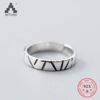 factory price 100 925 sterling silver fashion minimalism open ring fine jewelry for female