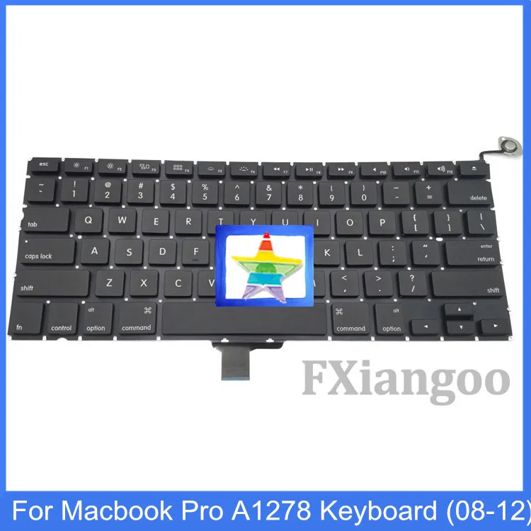 100% Новинка для MacBook Pro Unibody 13 ''A1278 Клавиатура США английская раскладка