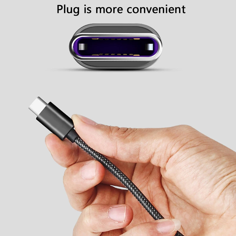 USB C кабель 5A Supercharge 1 м Type для Huawei p20 lite быстрый зарядный Samsung S9 8 Note 9 | Электроника