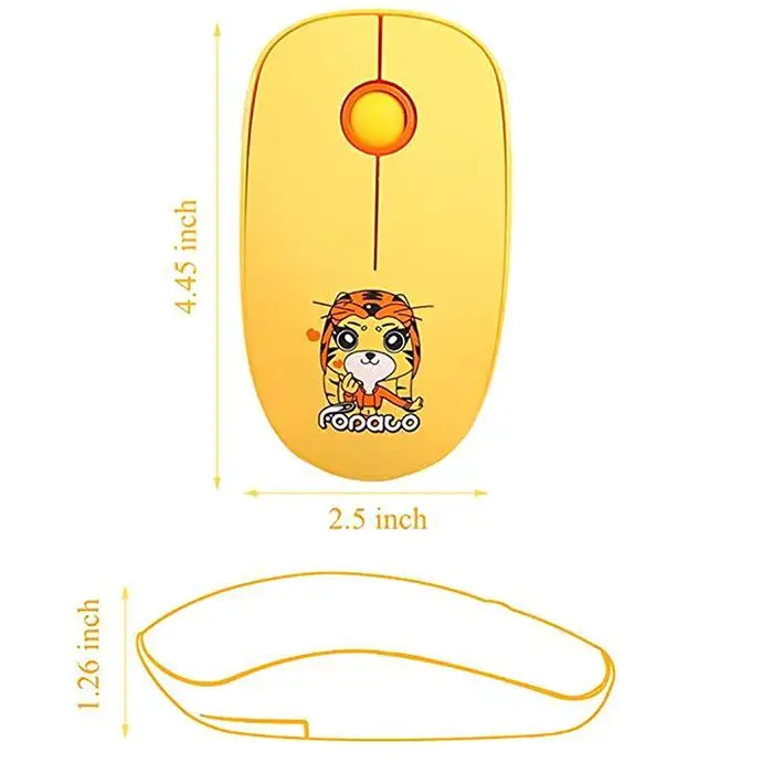 1600 точек/дюйм 2 4 ГГц Эргономика Беспроводная usb мышь для стильного дизайна с