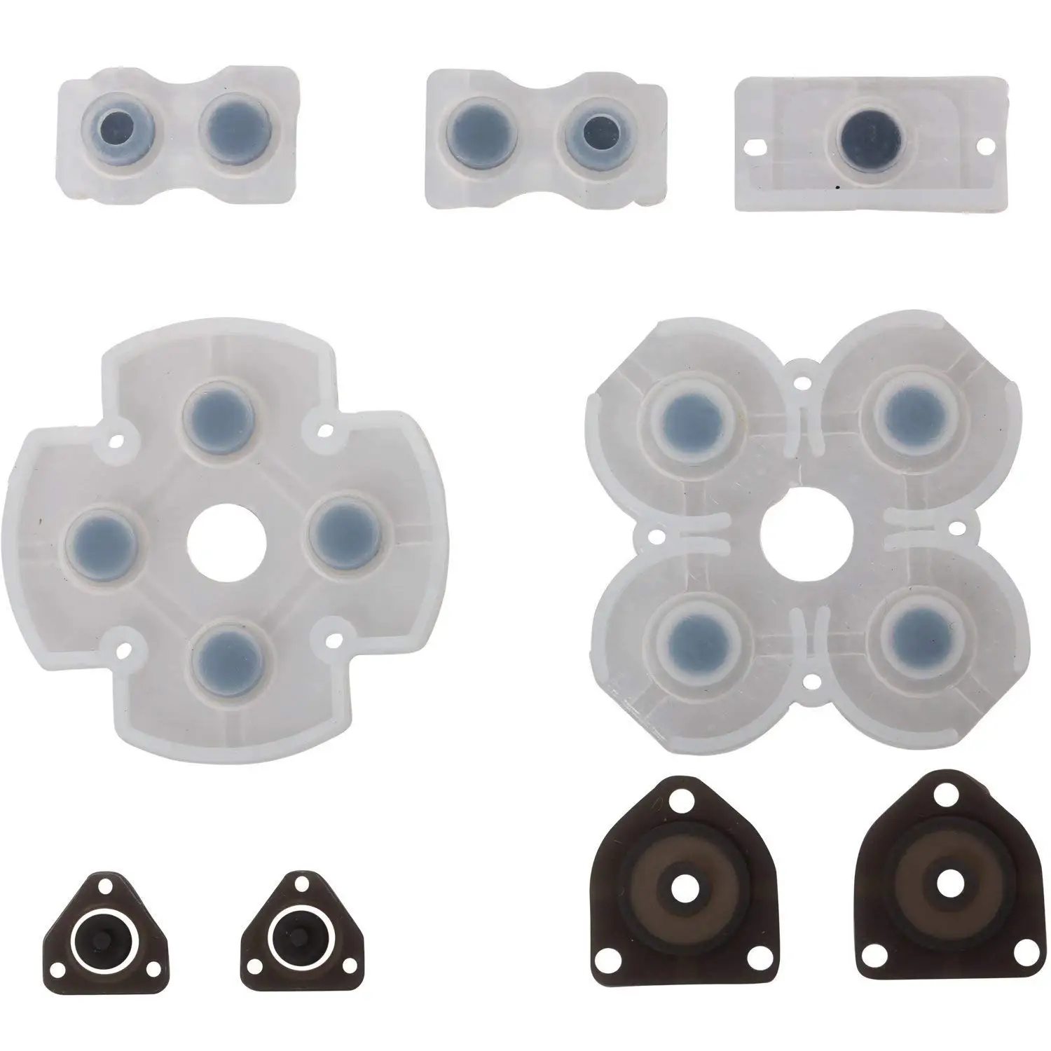 Кнопки запуска L1 R1 L2 R2 + 2 пружины Джойстик для пальца 1 комплект Проводящая резина