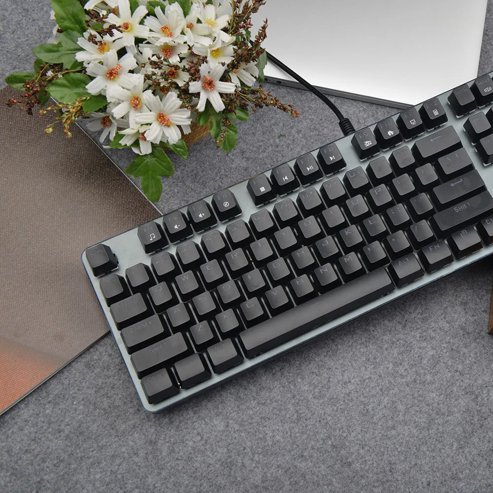 SUNSONNY S-J1 проводной Механическая игровая клавиатура светодиодный Подсветка 104