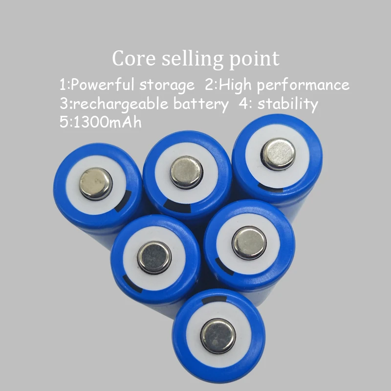 5 предметов/Лот размер с 14500 батарея 3 7 V 1300mAh литий ионный аккумулятор Li ion для