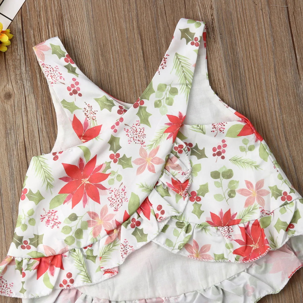 Комплект одежды для маленьких девочек топы без рукавов новорожденных рубашки с