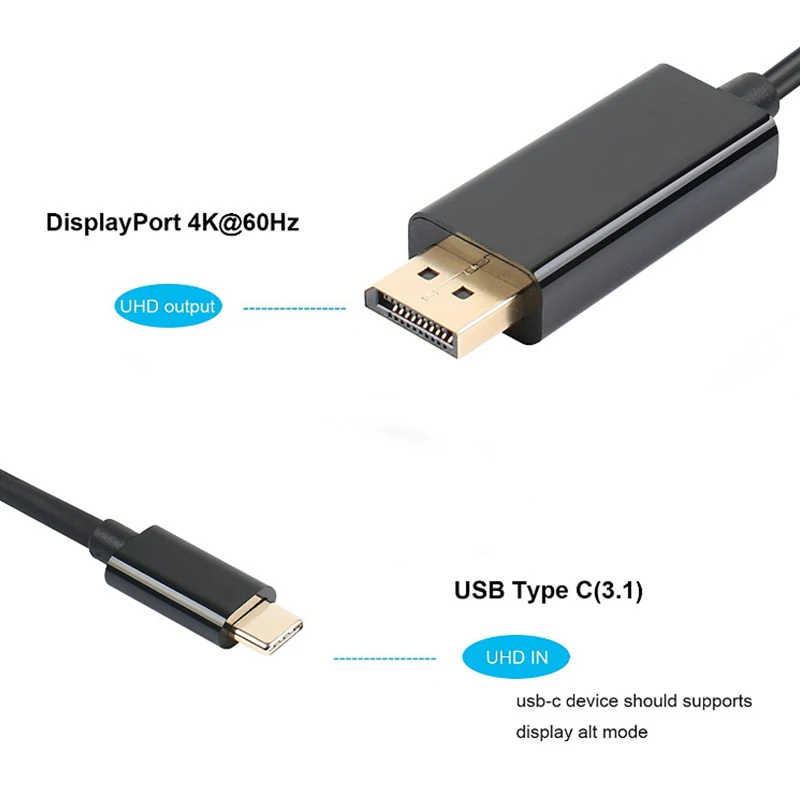 USB-C к DisplayPort кабель адаптер 6 футов USB 3 1 Type C DP HD |