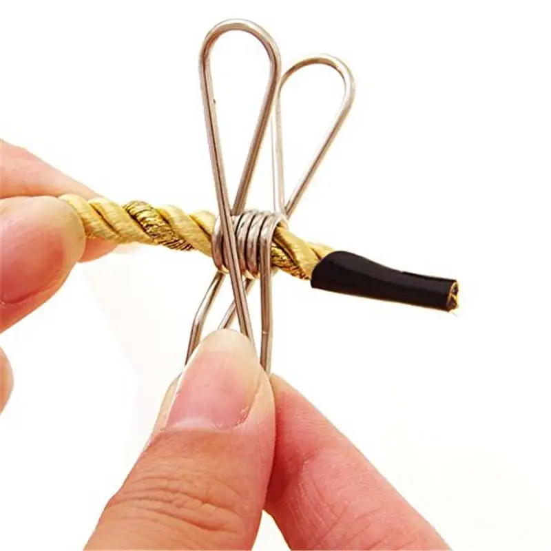 30 шт. нержавеющая сталь пружинный зажим небольшой проволочный сушилка