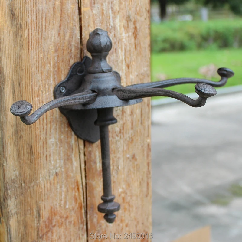 Креативные чугунные настенные крючки Co-Op ржавчины | Дом и сад