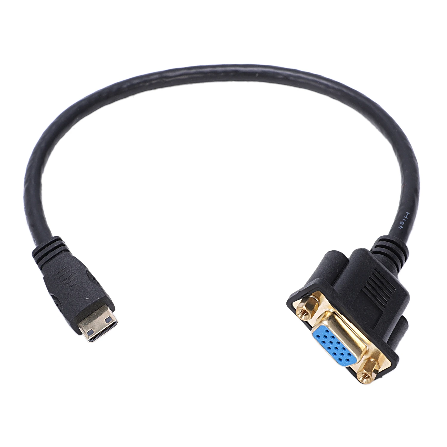 IG-Mini HDMI к VGA M/F Соединительный кабель адаптер конвертер 0 3 м 1FT |
