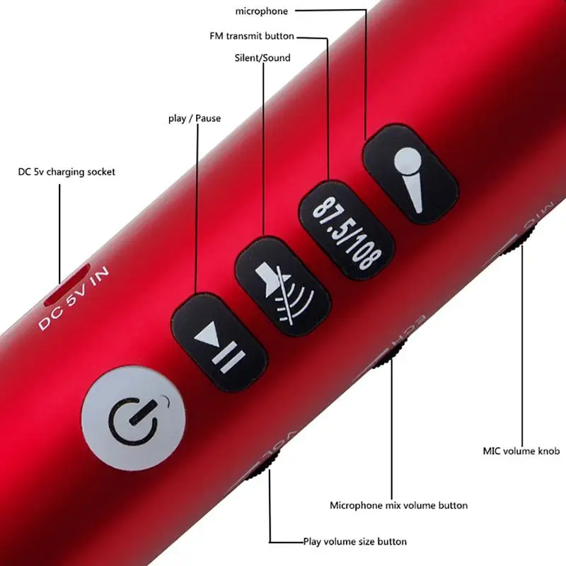 Профессиональный 15 Вт Портативный соединение через usb и беспроводное Bluetooth