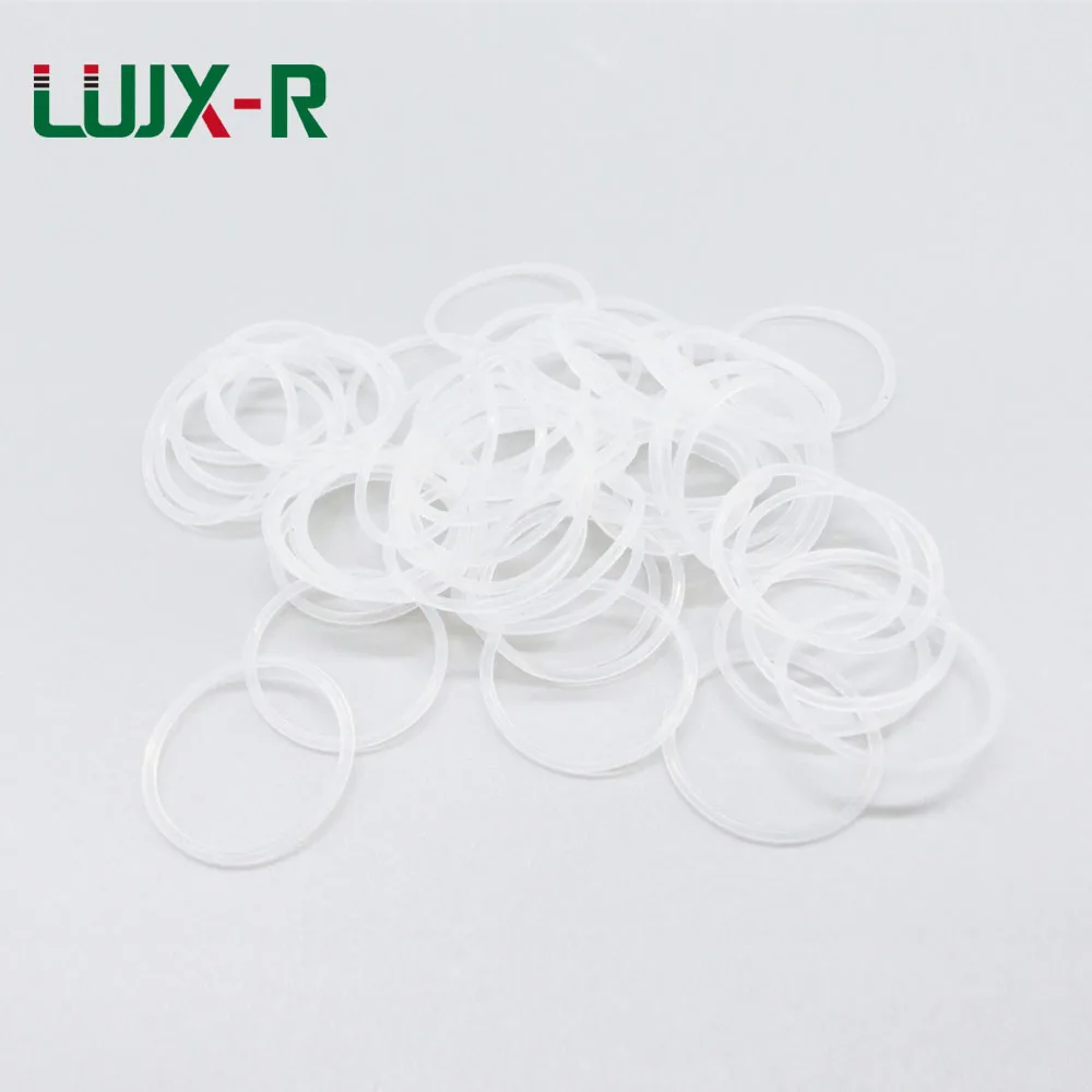 LUJX-R 20шт уплотнительное кольцо, 1 мм, прокладка OD 4 5 6 7 8 9 12 17 20 25 28 32 мм, белая силиконовая уплотнительная кольцевая шайба VMQ, уплотнительное кольцо, втулка