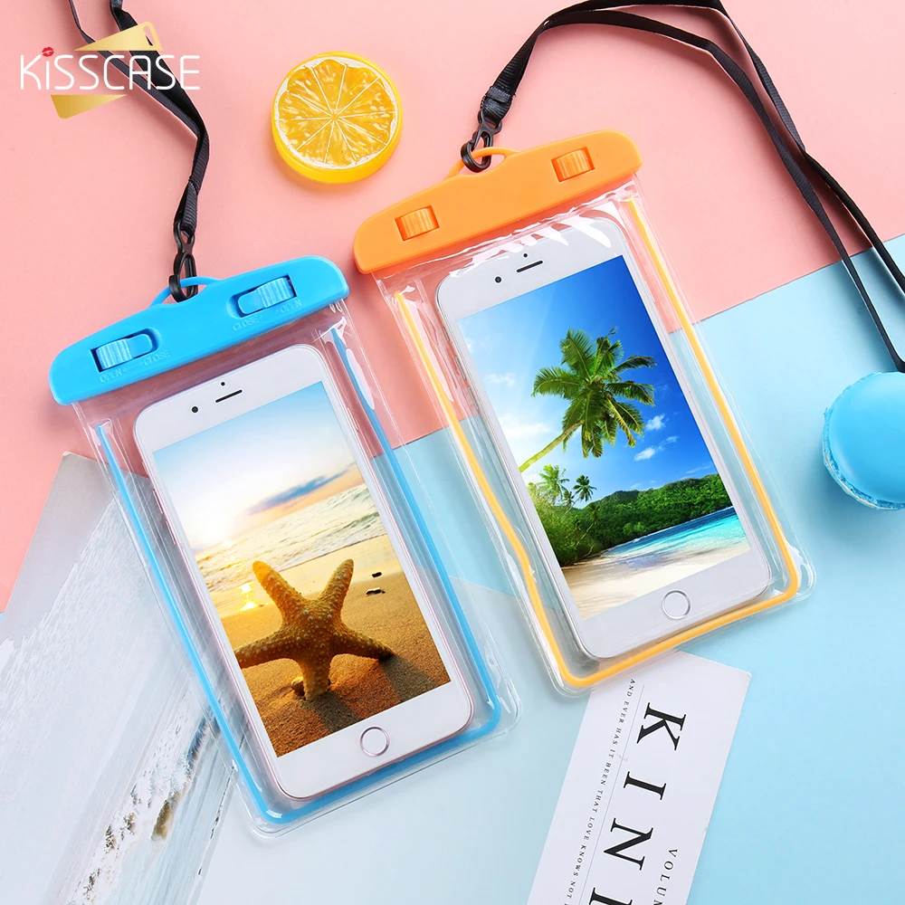 Водонепроницаемый чехол KISSCASE для Xiaomi Mi8 Mi 9 8 A2 Lite светящийся подводный телефона