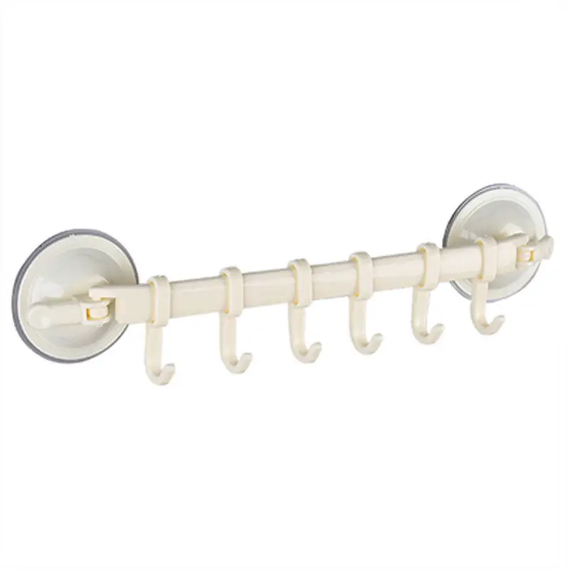 

Bathroom Kitchen Wall Door Rack Holder Storage Suction Cups Hook Towel Shower Storage Multi-Purpose Hooks