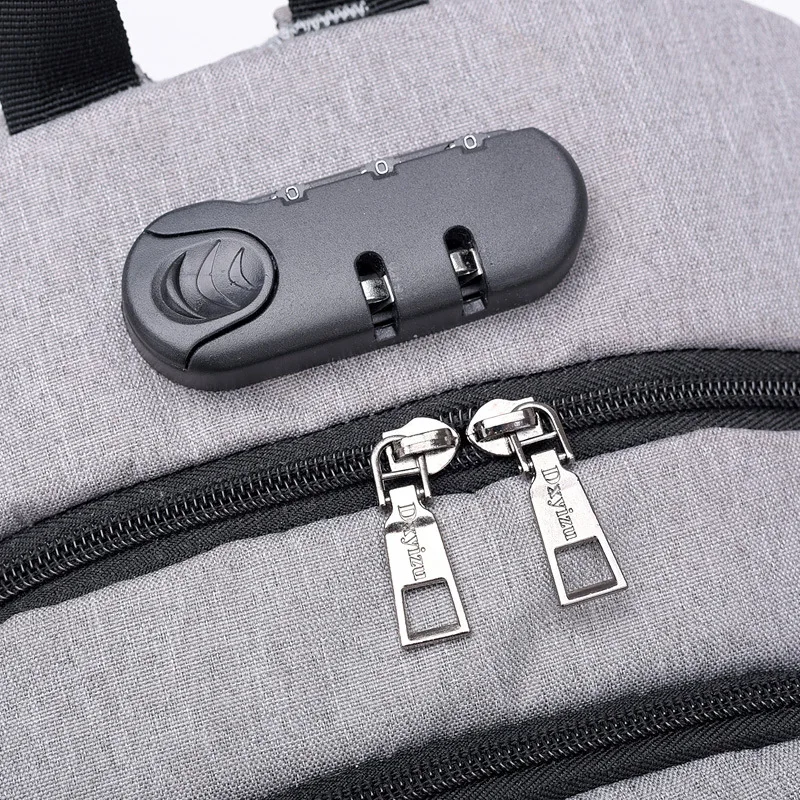 Мужской рюкзак с USB зарядкой умный деловой для ноутбука повседневный