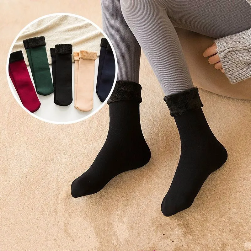 Женские зимние носки теплые толстые шерстяные модные для женщин 2019 Chaussettes Femme Hiver