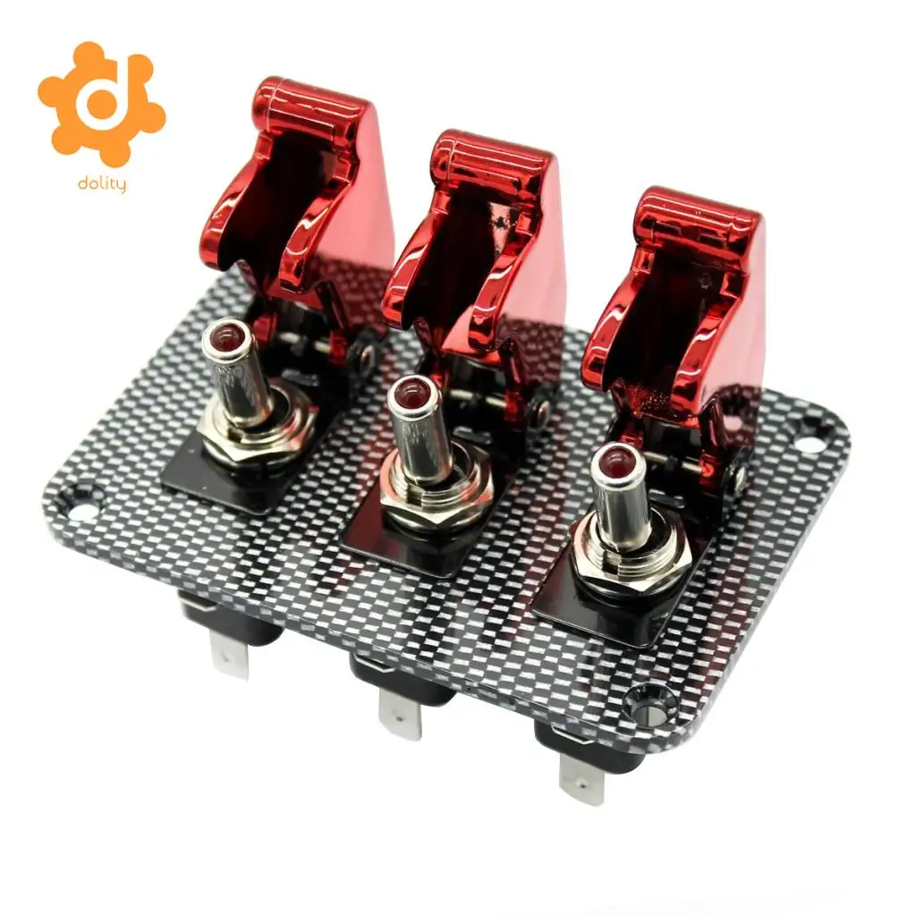 Dolity Racing Car Boat RV 12V 20A двигатель зажигания 3 Gang Rocker тумблер панель