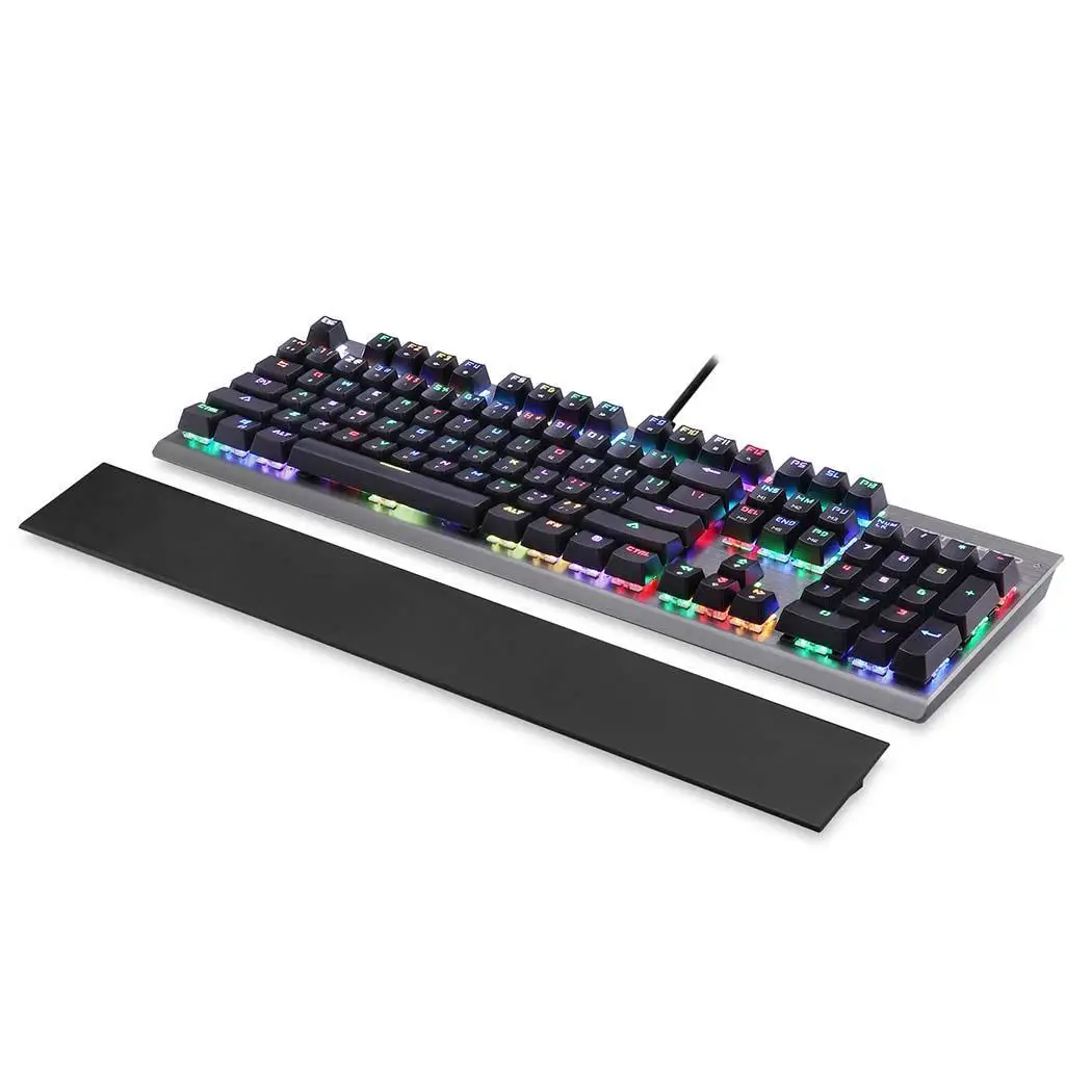 Motospeed CK108 механическая клавиатура 104 клавиши RGB синий переключатель игровая