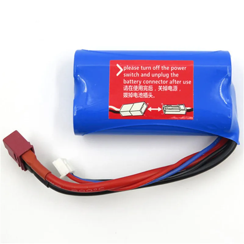 Wltoys 7 4 V 1500mAh 15C 2S Lipo батарея T вилка для 12428 12423 A939 Rc автозапчасти|Детали и