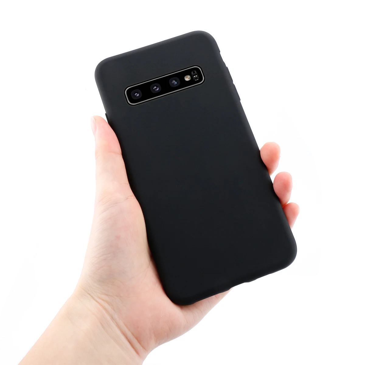 Чехол для Samsung Galaxy S10 Plus S10E мягкий силиконовый тонкий матовый чехол-накладка