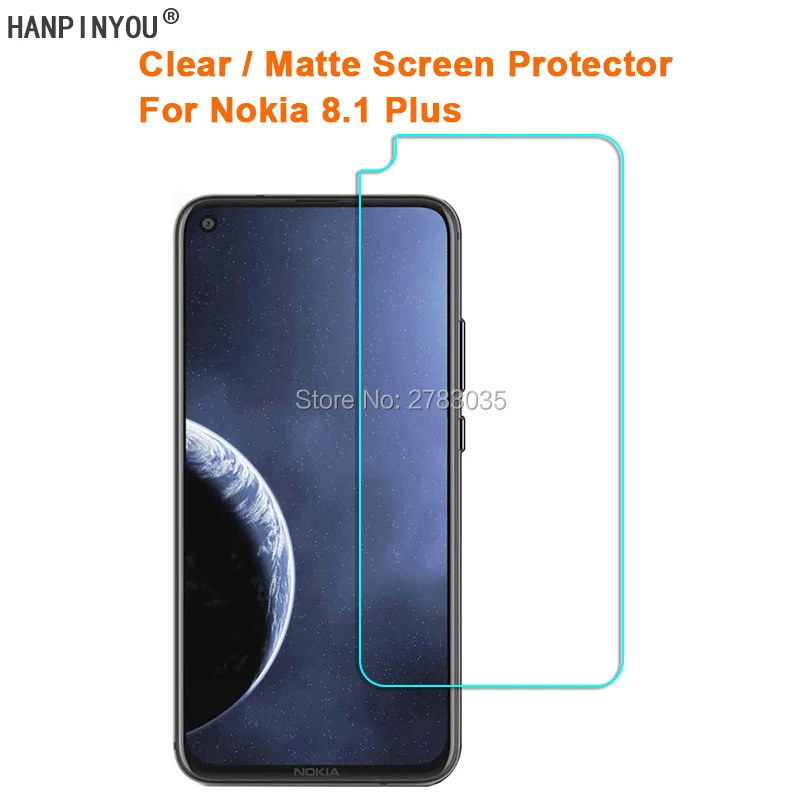 Для Nokia 8 1 Plus 6 22 &quotпрозрачная глянцевая/Антибликовая матовая защитная пленка для