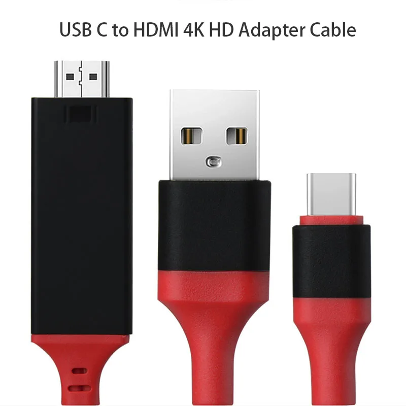 Кабель HDMI Type C USB к Thunderbolt 3 для Samsung Galaxy S9 S8 plus note8 Huawei Mate 10Pro P20 4K адаптер|Кабели HDMI| |