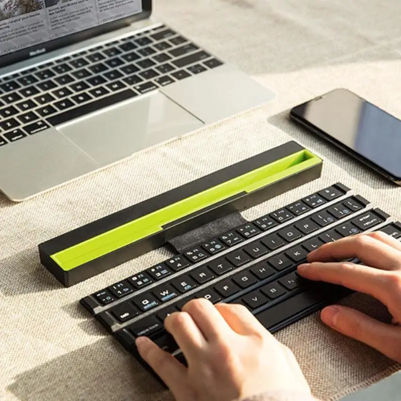 Scoll дизайн Беспроводная Bluetooth клавиатура с кронштейном черная ультра тонкая для
