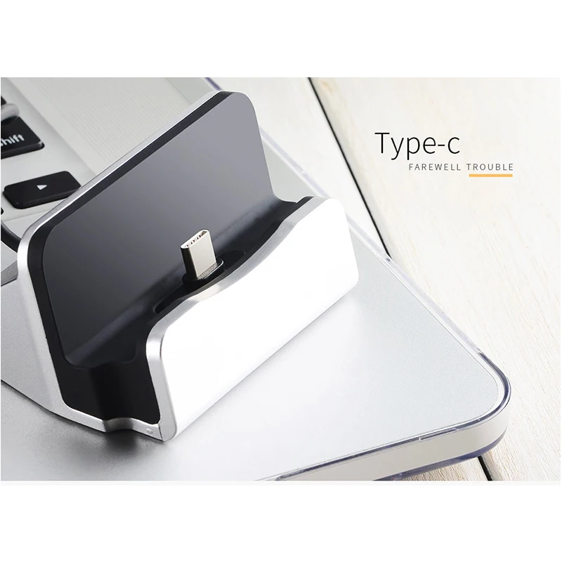 Зарядное устройство для мобильного телефона база Micro usb type C Синхронизация