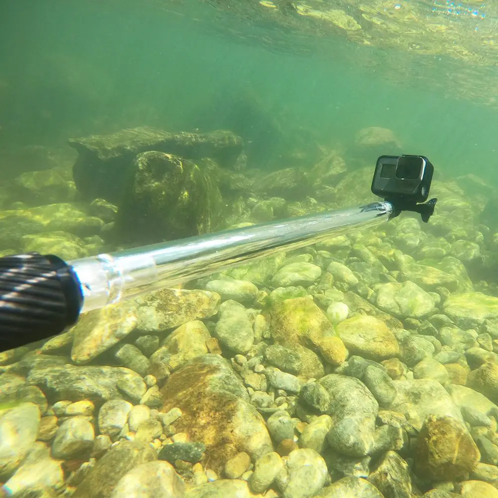 

27 inch Diving skid selfie stick Waterproof selfie stick buoyancy rod Removable Monopod for GoPro 5 6 SJCAM camera accessories