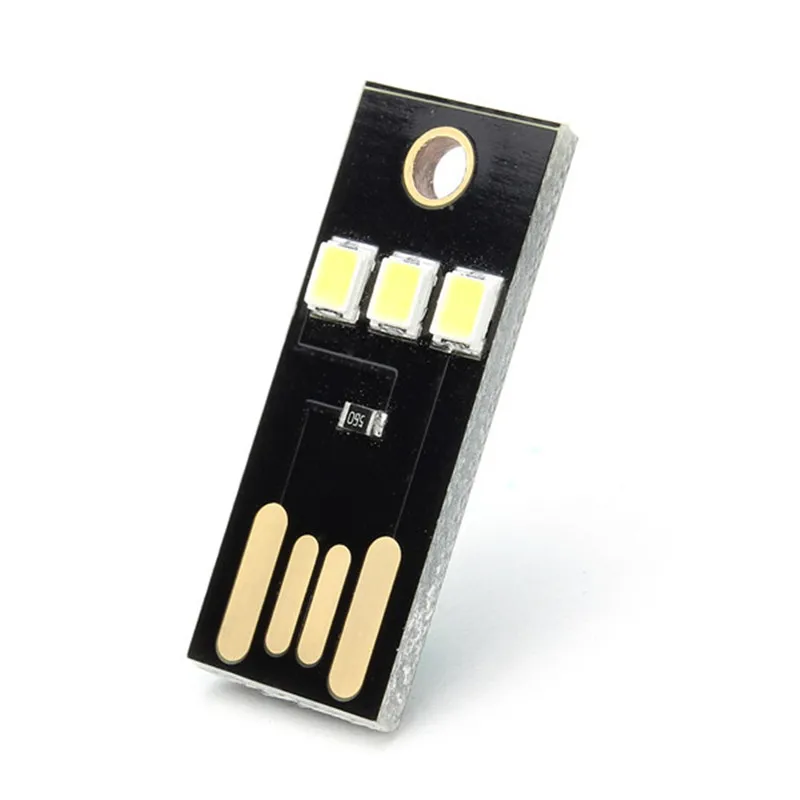 CLAITE 0 2 Вт белый/теплый белый Мини USB Мобильный мощный светильник для кемпинга