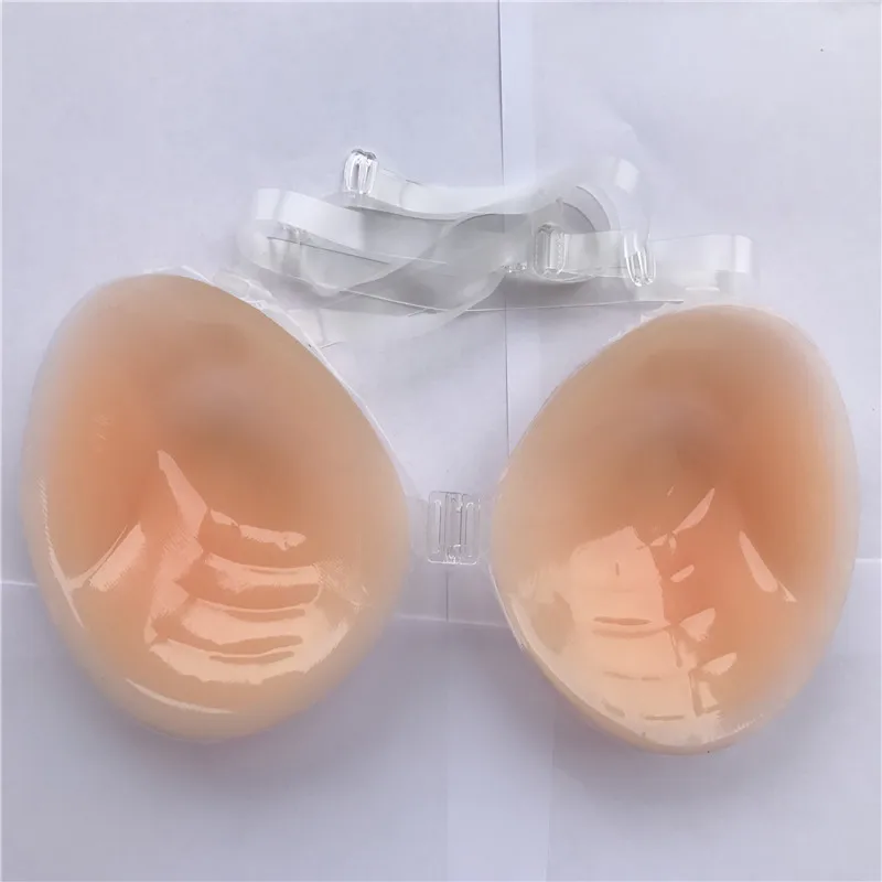 

100pcs/hot Sale Plam-shaped Silicone Invisible Adhesive Bra With Straps
