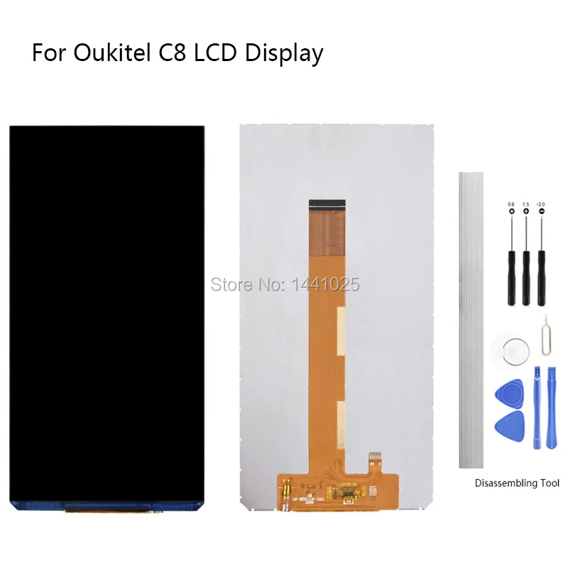 Сменный экран дисплея для Oukitel C18 ЖК дисплей сенсорный 5 дюйма черный C8