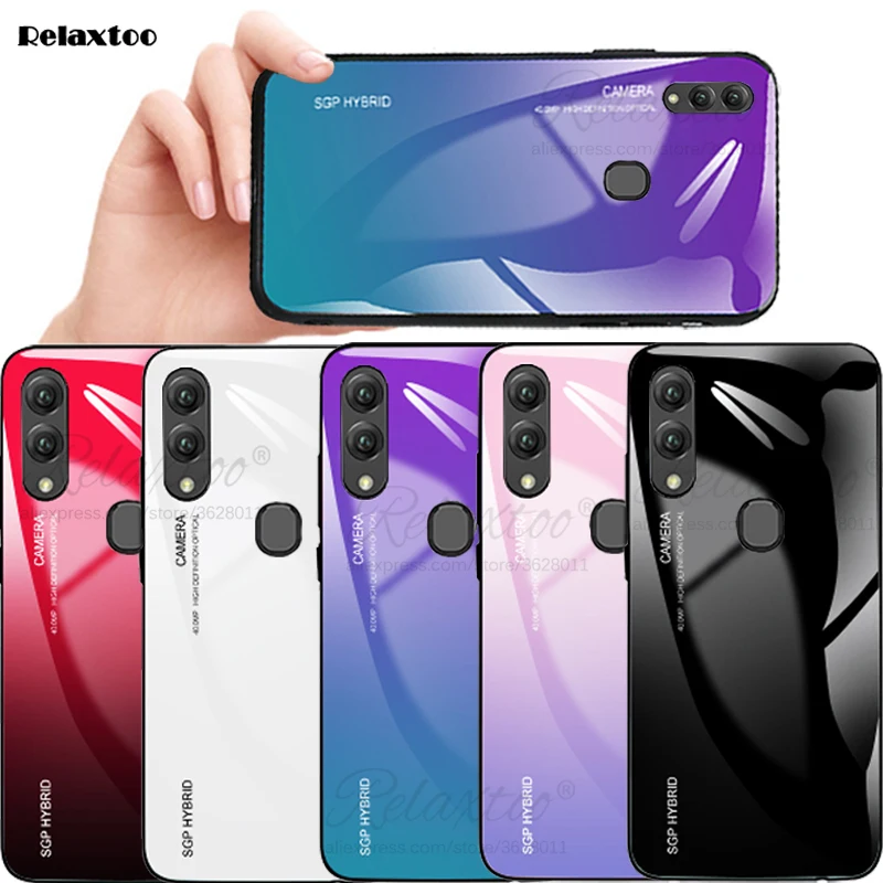 Чехол для Samsung Galaxy M30 M20 M10 роскошный градиентный чехол из закаленного стекла чехлы