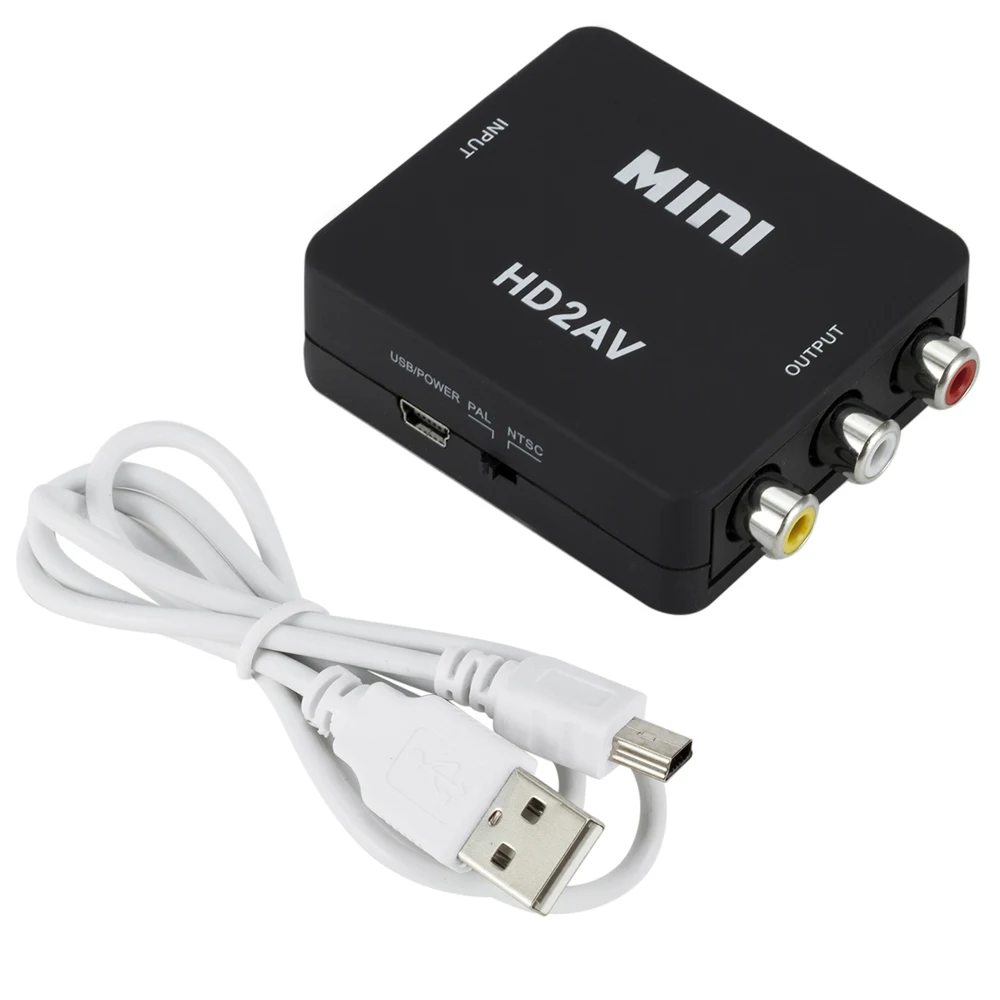 Универсальный цифровой аудио переключатель коробка HD в AV RCA преобразователь