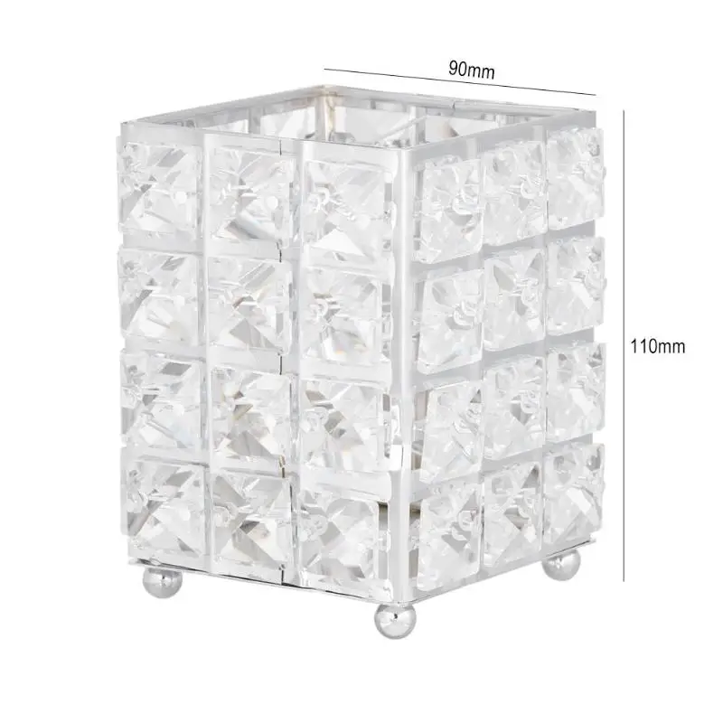 Роскошный металлический держатель для косметических кистей с