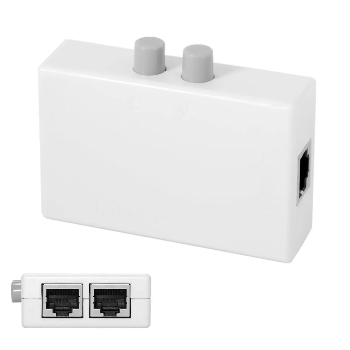 Сетевой коммутатор CYDZ UTP STP 2 в 1 с портами RJ45 LAN CAT селектор внутренний внешний