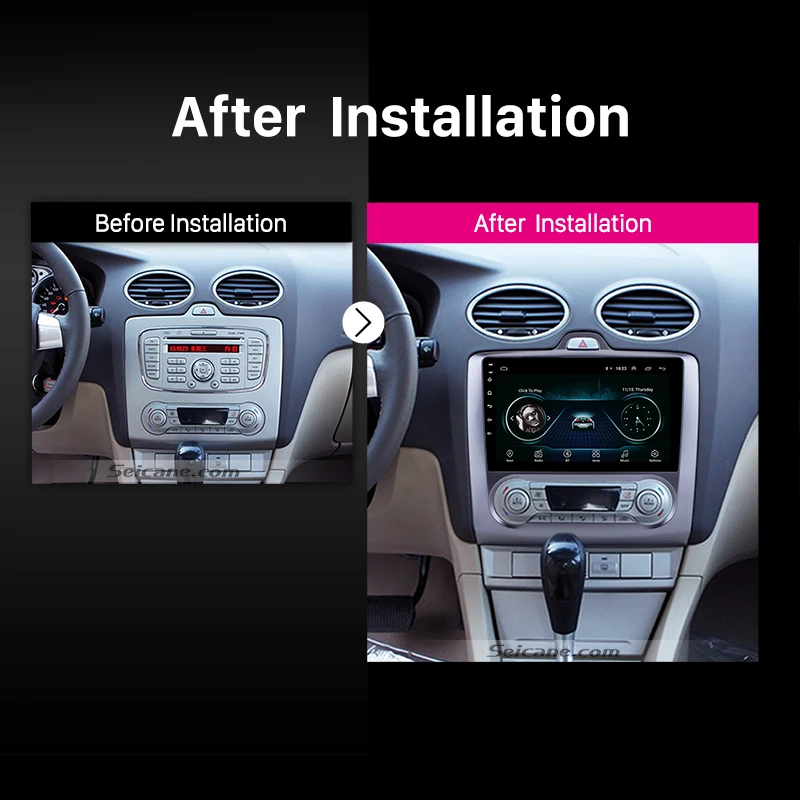 

Seicane 2RAM Android 8,1 2Din WiFi GPS Tochscreen Ford Focus Exi AT 2004-2011