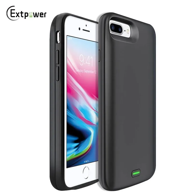 Ext power 8000/5000 мАч чехол для батареи IPhone 8 7 6 6s Plus внешний Перезаряжаемый черный
