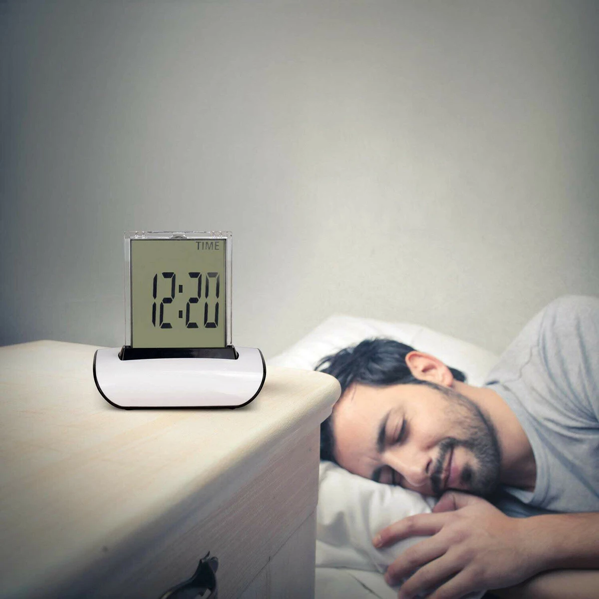 7 Color Digital Alarm Clock Changing large LCD Desk Thermometer Timer Bed Light Temperature Snooze function | Дом и сад